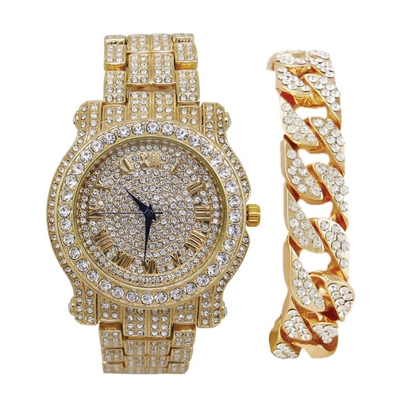 guess iced out watch